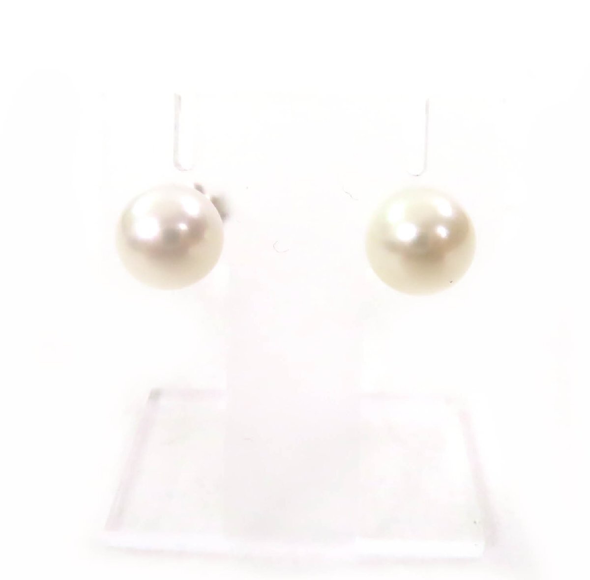 極美品★TIFFANY&Co. ティファニー ジーグフェルド コレクション パール ピアス フレッシュウォーターパール AG925 両耳用 重量2.33g_画像1