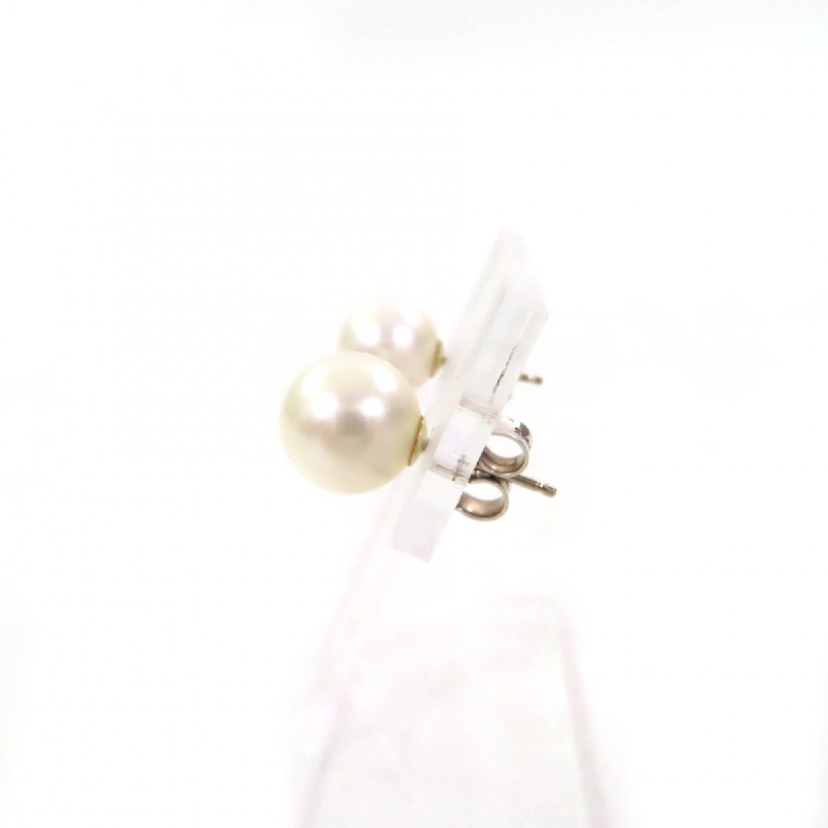極美品★TIFFANY&Co. ティファニー ジーグフェルド コレクション パール ピアス フレッシュウォーターパール AG925 両耳用 重量2.33g_画像2