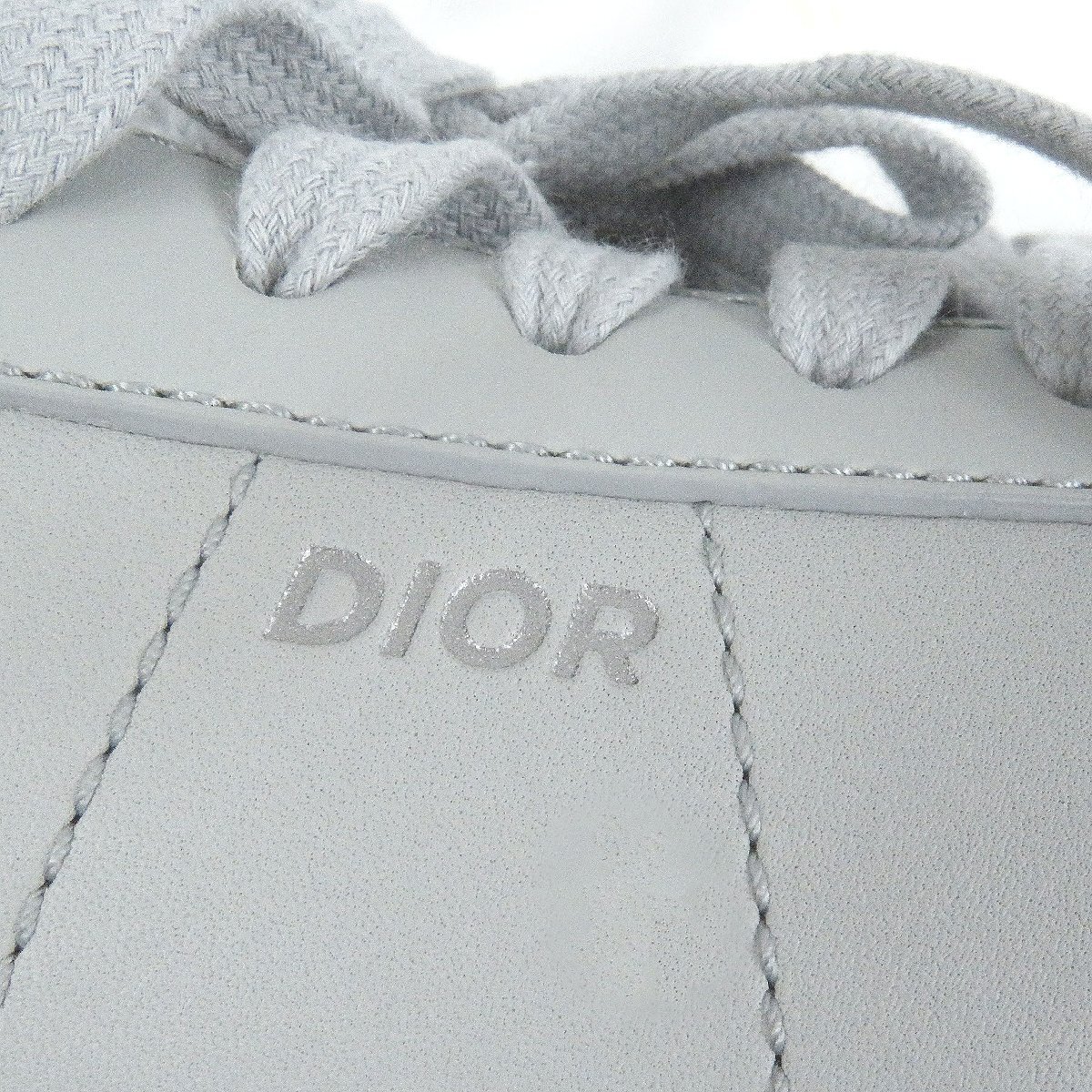 【ドンドン見直し】極美品□DIOR ディオール B101 レザー CDダイヤモンドロゴ ローカットスニーカー グレー 40 イタリア制 メンズ