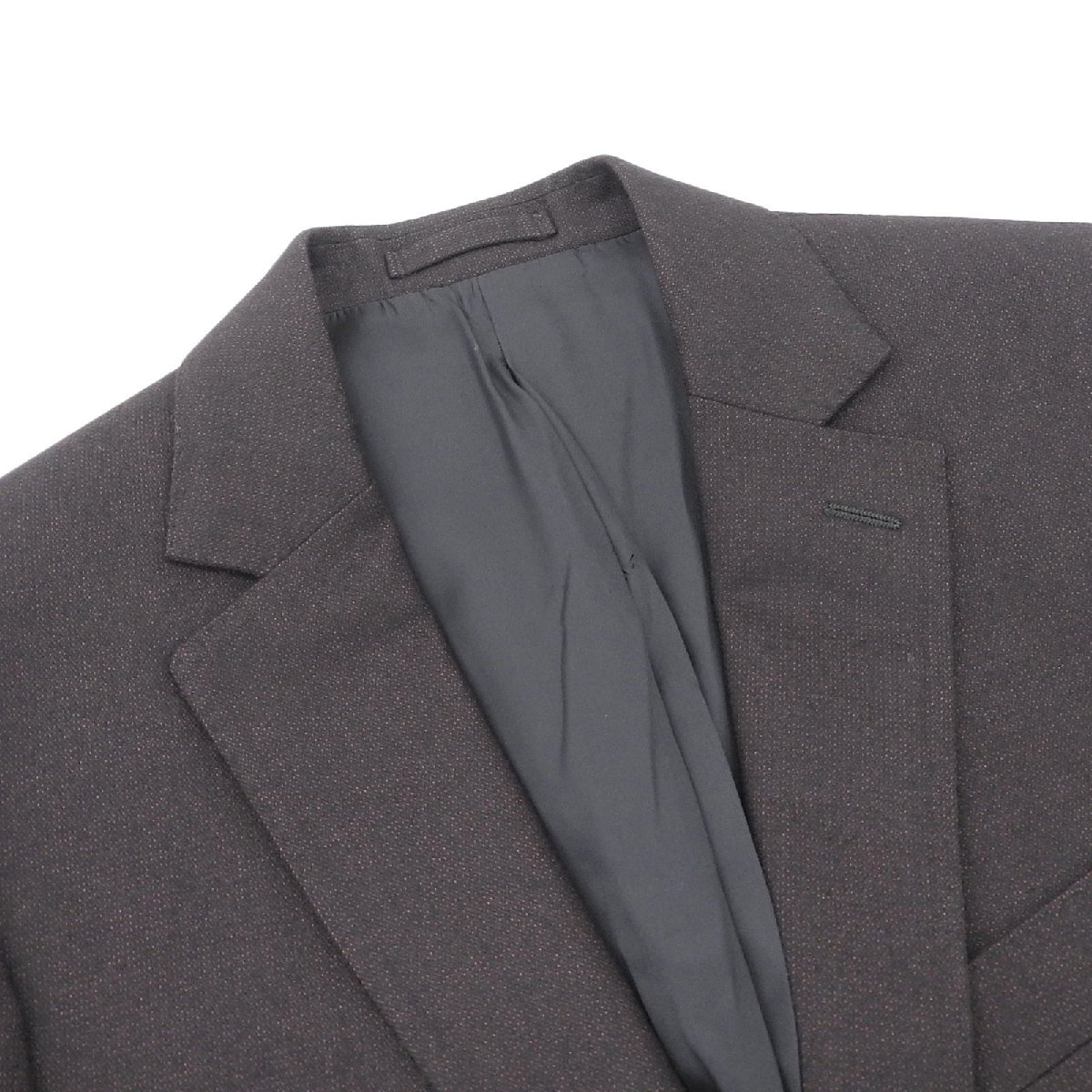 превосходный товар ^Salvatore Ferragamo Salvatore Ferragamo кашемир шелк . одиночный tailored jacket Brown 46 стандартный товар мужской