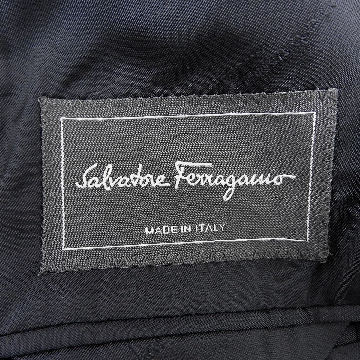 превосходный товар ^Salvatore Ferragamo Salvatore Ferragamo кашемир шелк . одиночный tailored jacket Brown 46 стандартный товар мужской