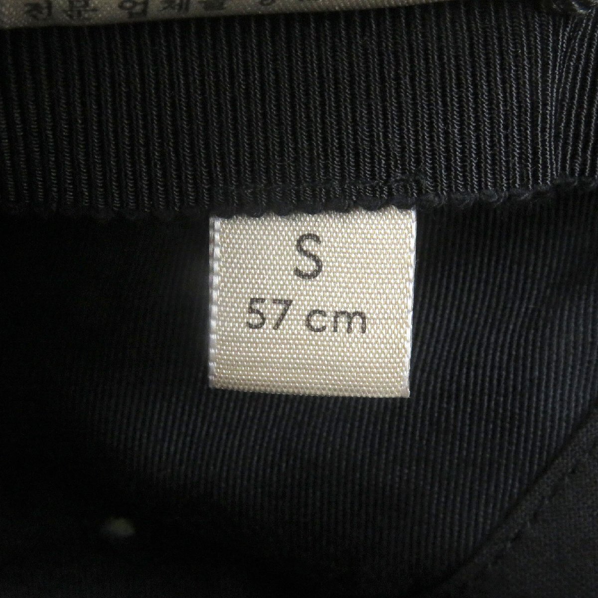 未使用品□GUCCI グッチ 2023年製 751400 コットン100％ ロゴワッペン ベースボールキャップ 黒 イタリア製 正規品 メンズ レディース