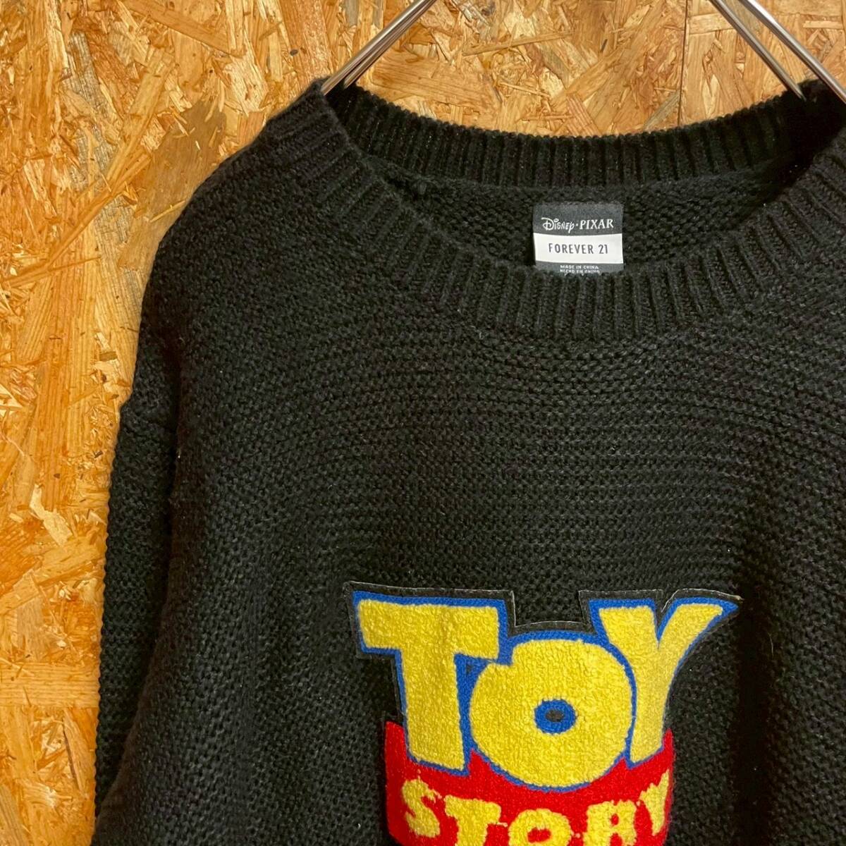 [KWT6566] FOREVER21 長袖ニット レディース ブラック L 60_画像1