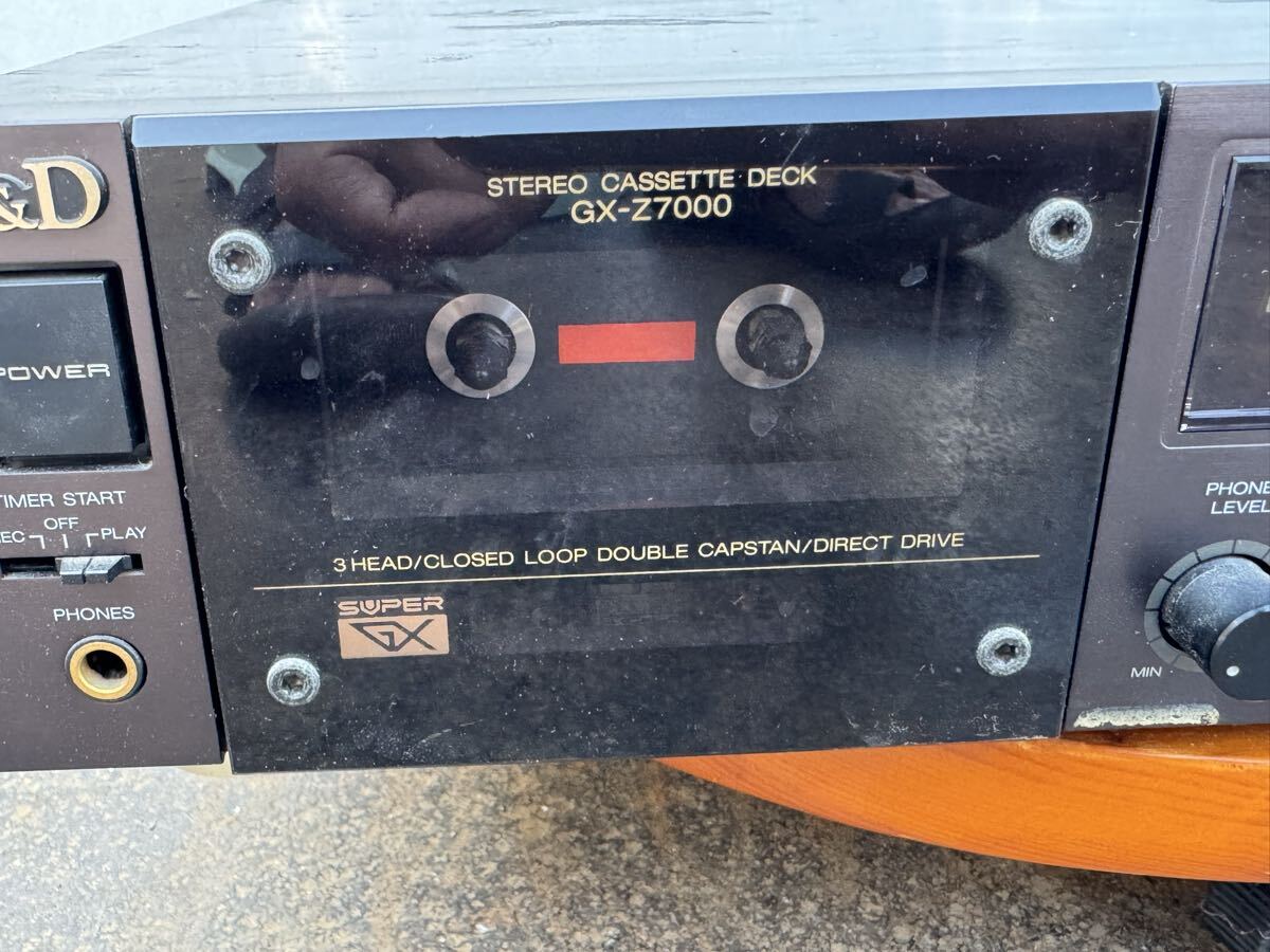 (J20) A&D GX-Z7000 カセットデッキ 通電確認(rèn)済み　現(xiàn)狀品ジャンク