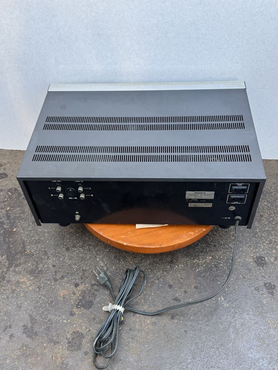(J22) SONY カセットデッキ TC-5350SD CASSETTE 通電確認(rèn)　現(xiàn)狀品　ジャンク