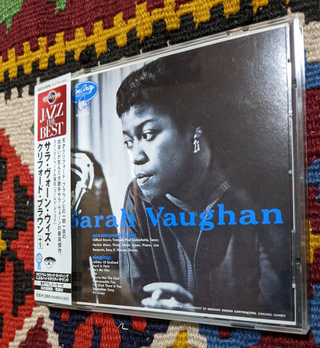 50's Sarah Vaughan(CD)/ サラ・ヴォーン・ウィズ・クリフォード・ブラウン +1 Sarah Vaughan EmArcy UCCU-5016 1954年_画像1