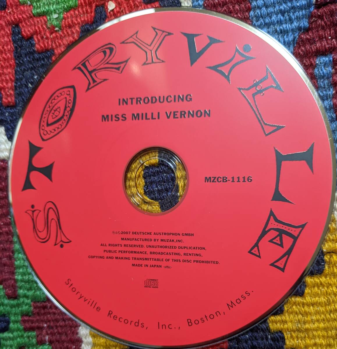 50's ミリー・ヴァーノン Milli Vernon (CD)/ イントロデューシング Introducing Storyville MZCB-1116 1956年_画像9