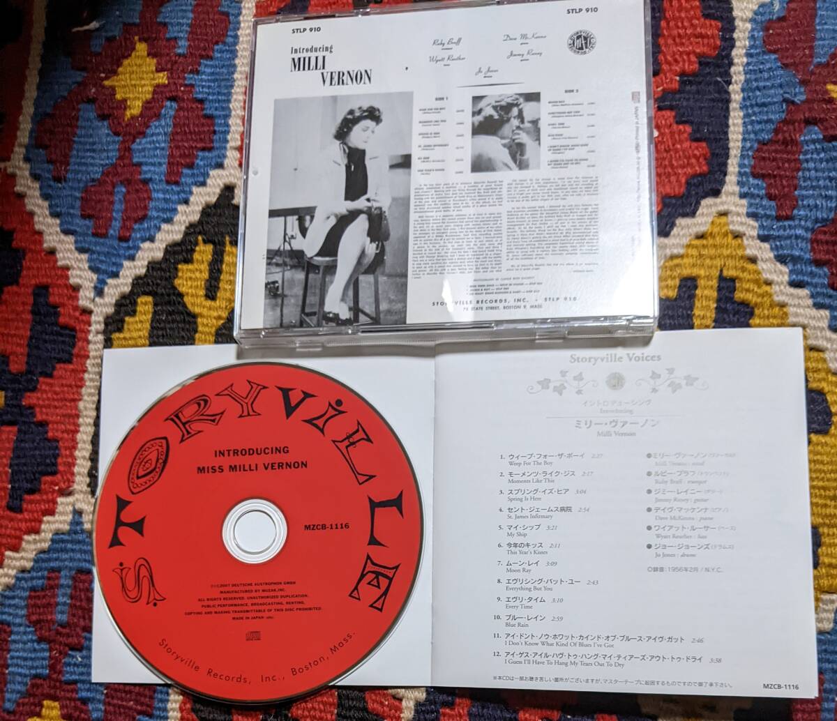 50's ミリー・ヴァーノン Milli Vernon (CD)/ イントロデューシング Introducing Storyville MZCB-1116 1956年_画像4