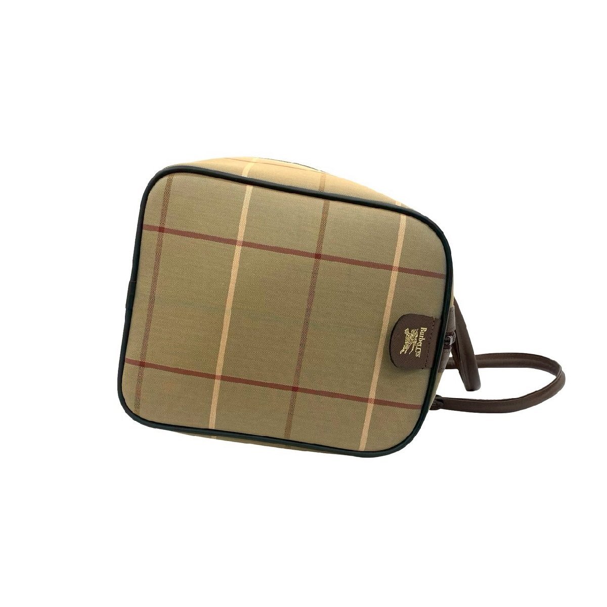 極 美品 Burberrys バーバリーズ ノバチェック 柄 シャドーホース ロゴ キャンバス レザー 本革 ボストンバッグ ハンドバッグ 茶 97979_画像7