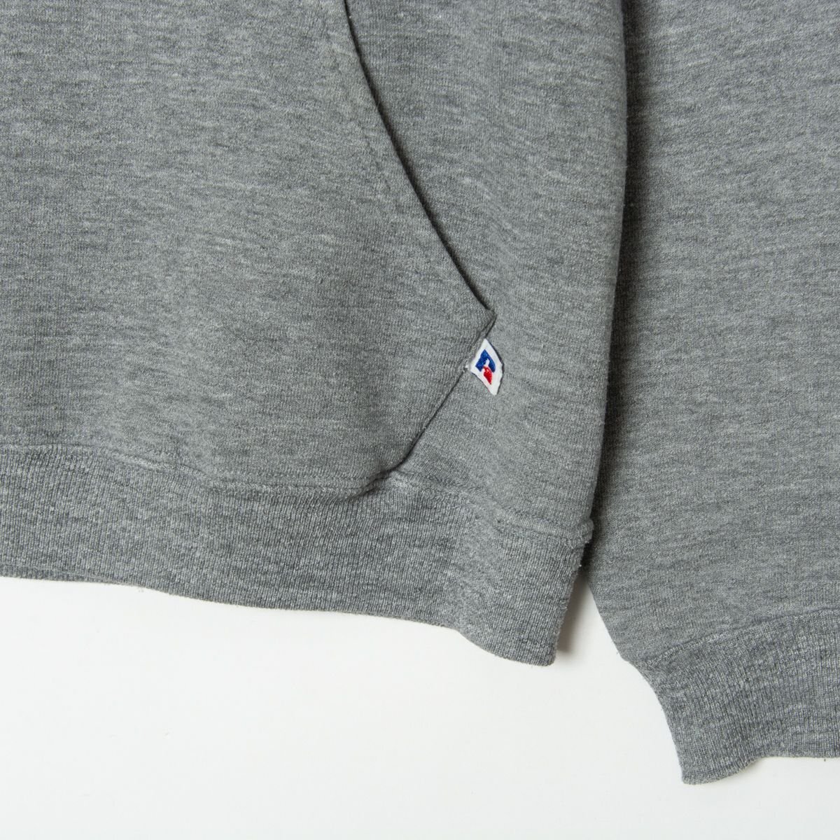 【1円スタート】RUSSELL ATHLETIC ラッセルアスレティック 裏起毛スウェットパーカー フーディー スポーティー アメカジ 灰色 M USA製 秋冬_画像7