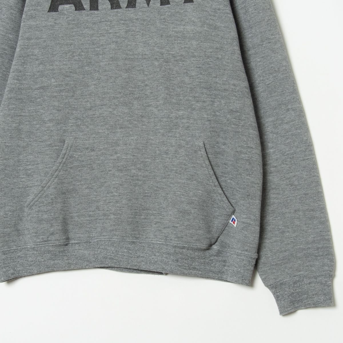 【1円スタート】RUSSELL ATHLETIC ラッセルアスレティック 裏起毛スウェットパーカー フーディー スポーティー アメカジ 灰色 M USA製 秋冬_画像6