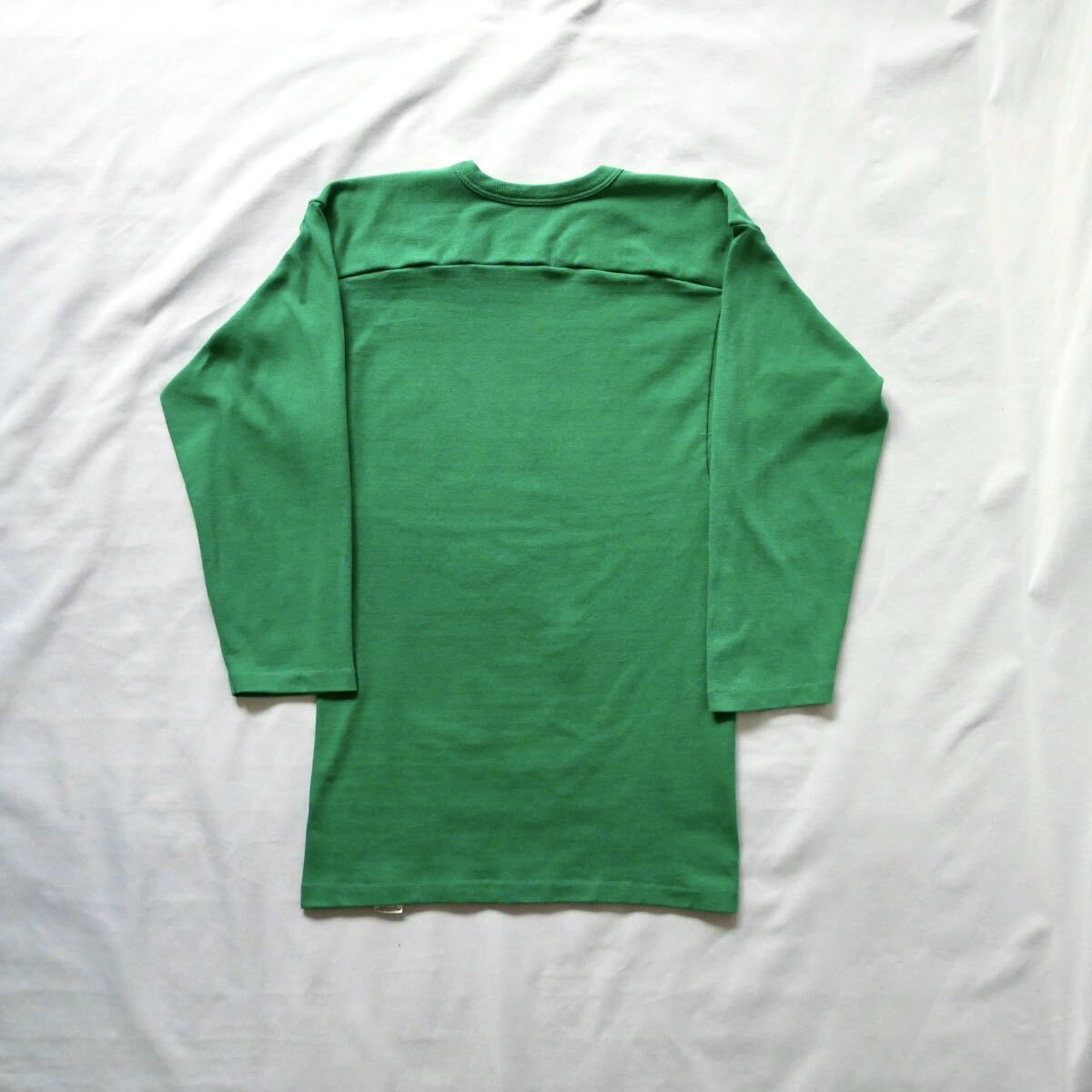70s vintage madein USA RUSSELL green football Tshirt 70年代　ヴィンテージ　アメリカ製　ラッセル　金タグ　緑　フットボールTシャツ_画像9