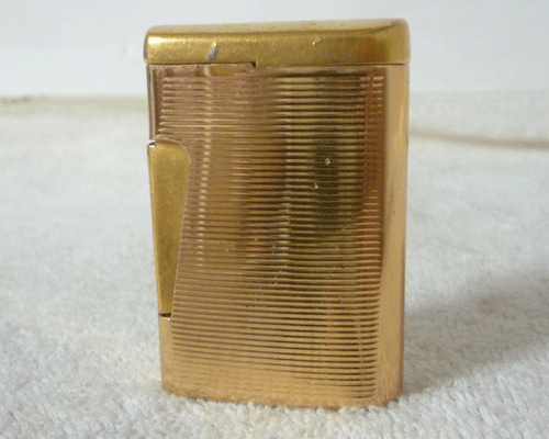 ロンソン　ROSON　金属素材　ゴールド　金色　ガスライター　訳あり　フランス製　BREVETE S.G.D G.　ヴィンテージ_画像2