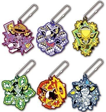 中古キーホルダー・マスコット(キャラクター) 全6種セット 「ラバーマスコット ジョジョの奇妙な冒険 イギーの奇妙な_画像1