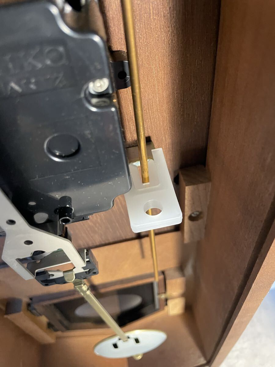 SEIKO セイコー 掛け時計 PQ-827B クオーツ 八角 木製 振り子 チャイム付 STRIKE/SILENT切替 動作確認済_画像5