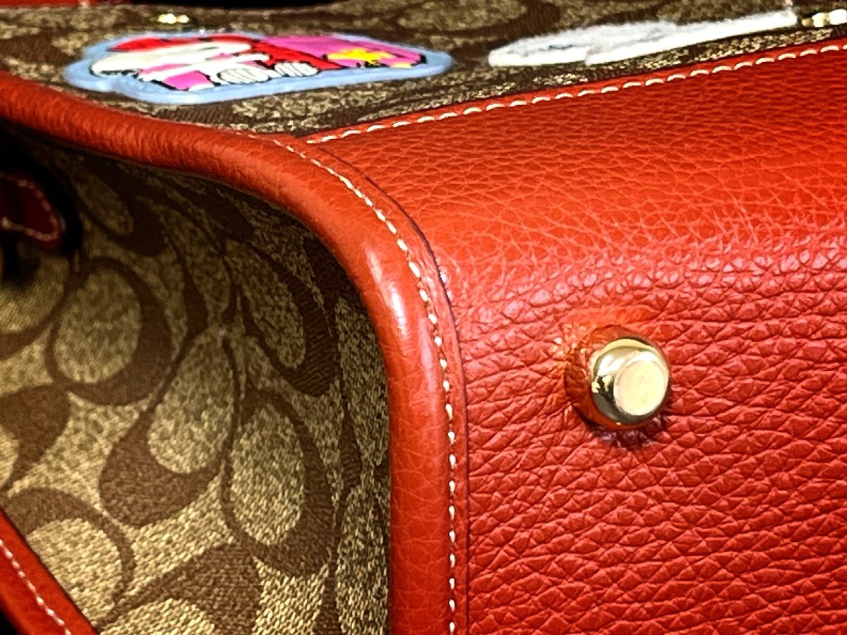 ☆COACH　コーチ　スヌーピー　2Way　ショルダー　ハンドバッグ_画像6