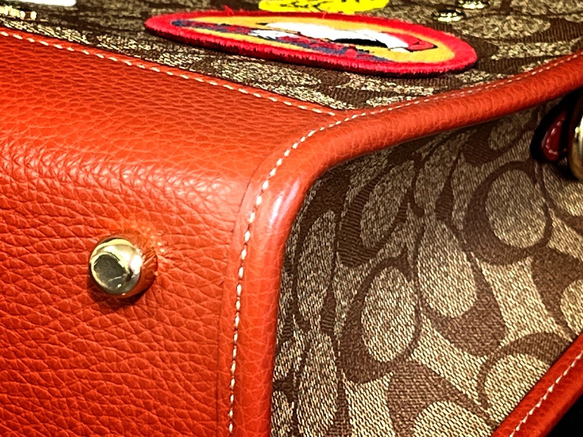☆COACH　コーチ　スヌーピー　2Way　ショルダー　ハンドバッグ_画像7