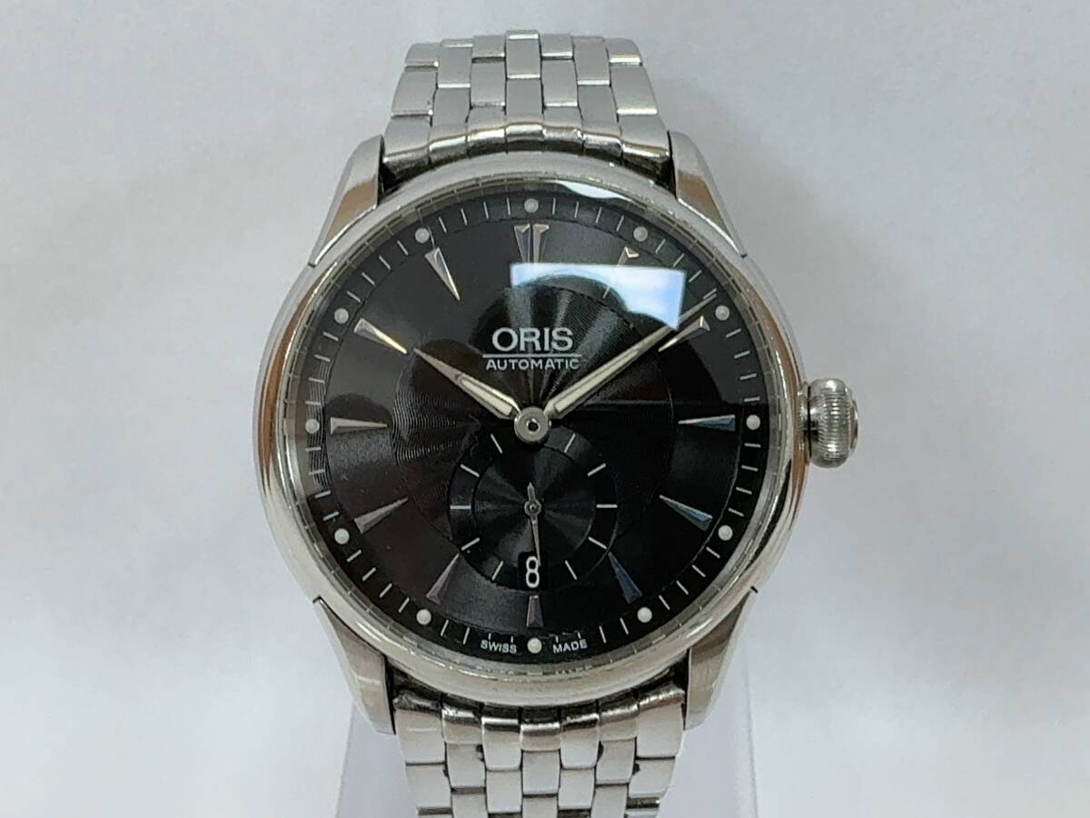 1円スタート ORIS Artelier オリス アートリエ 7582 自動(dòng)巻 SS AT 里スケ 本體のみ M250925