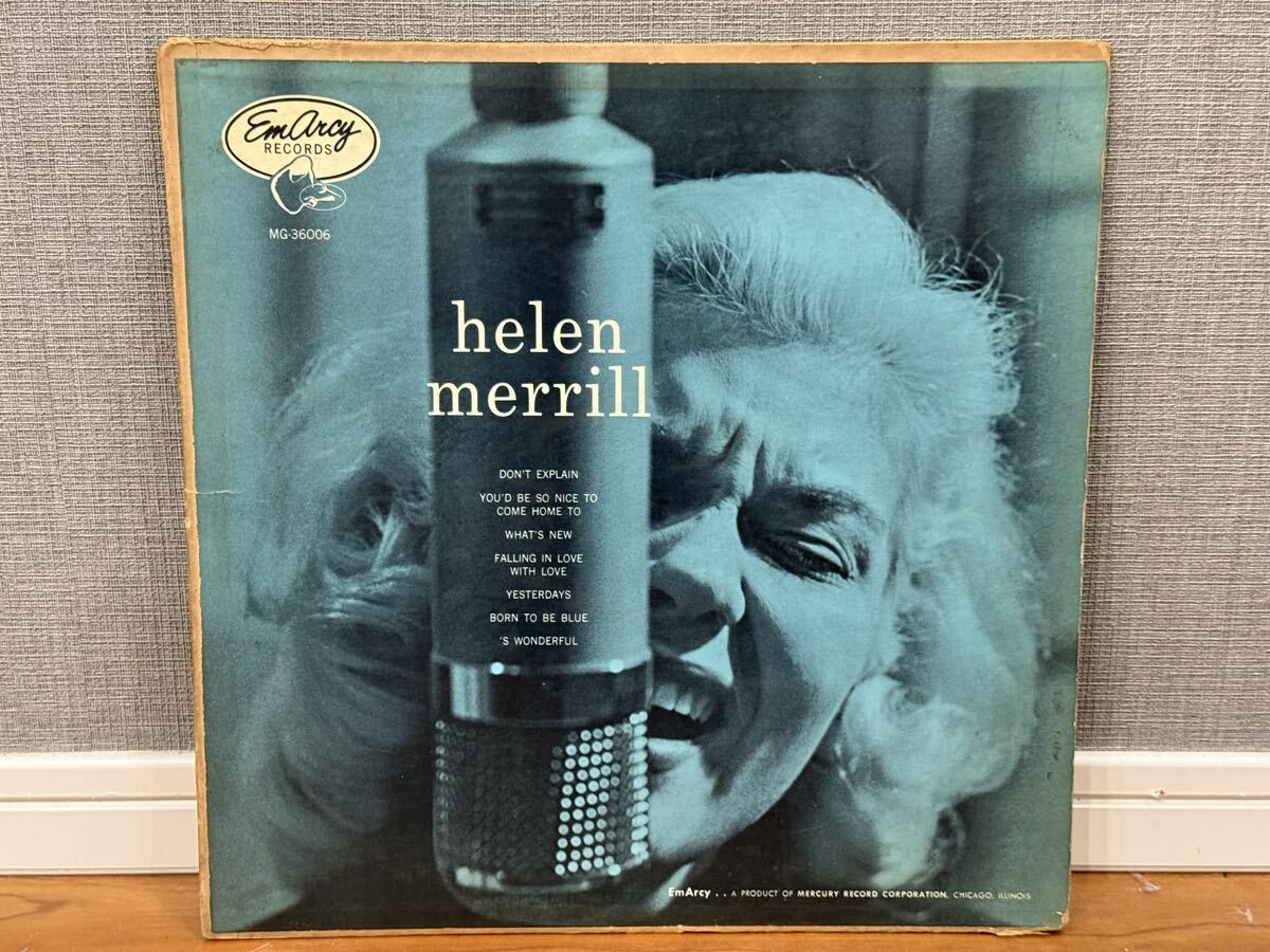 【USオリジナル】 Emarcy MG 36006 Helen Merrill With Clifford Brown DG/銀環(huán)/大ドラマー/ 青バック/ YMG刻印 ヘレン メリル