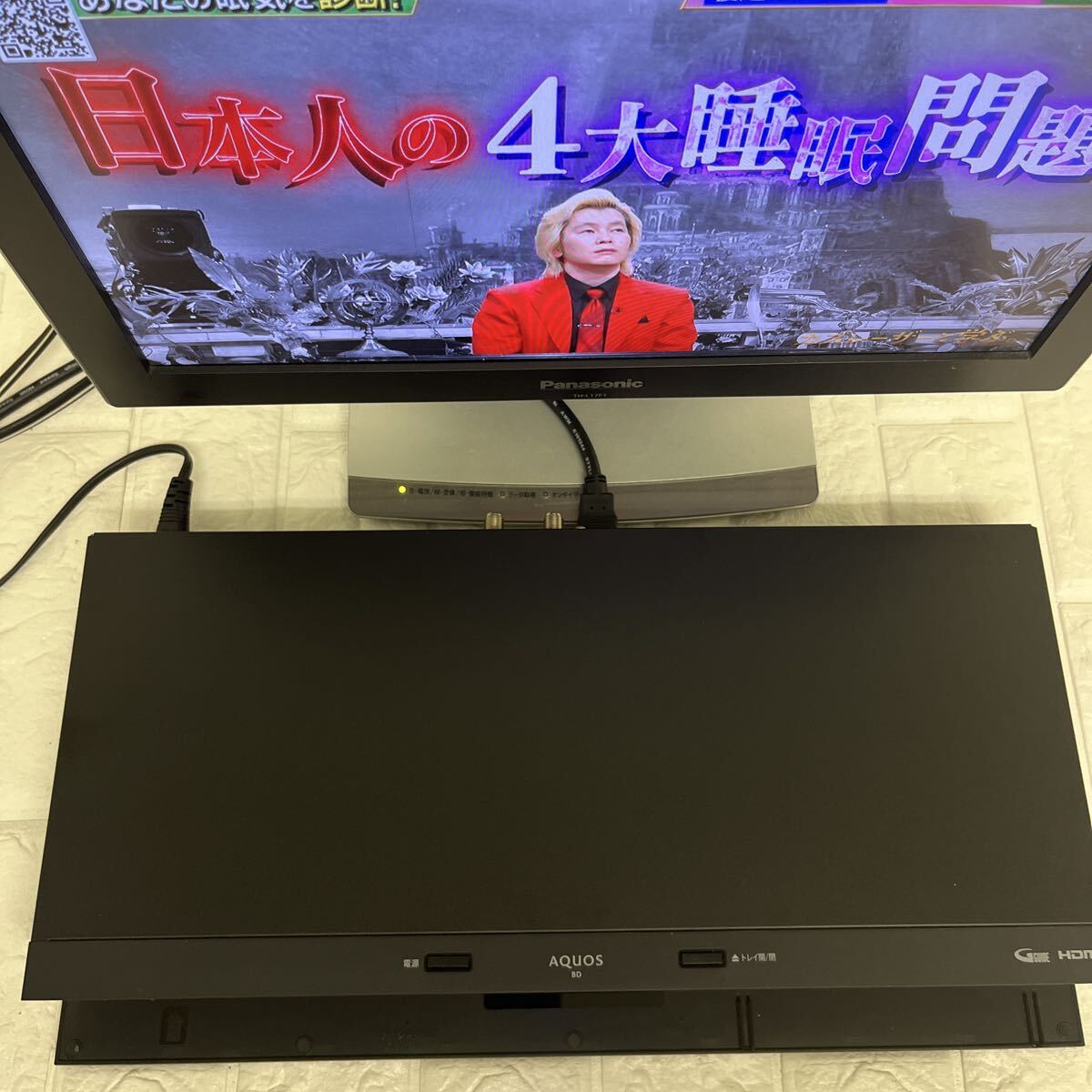 SHARP シャープ 2022年制　ブルーレイディスクレコーダー　制造番號　9114308 稼動(dòng)品