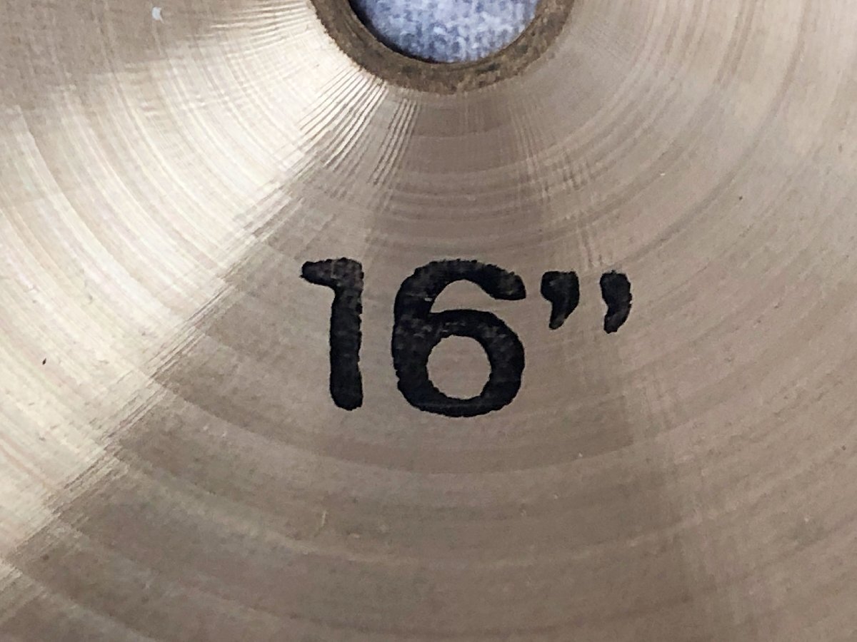 【 C 】 Y11827 PAISTE FORMURA 602 THIN CRUSH 16インチ シンバル パイステ 3111665