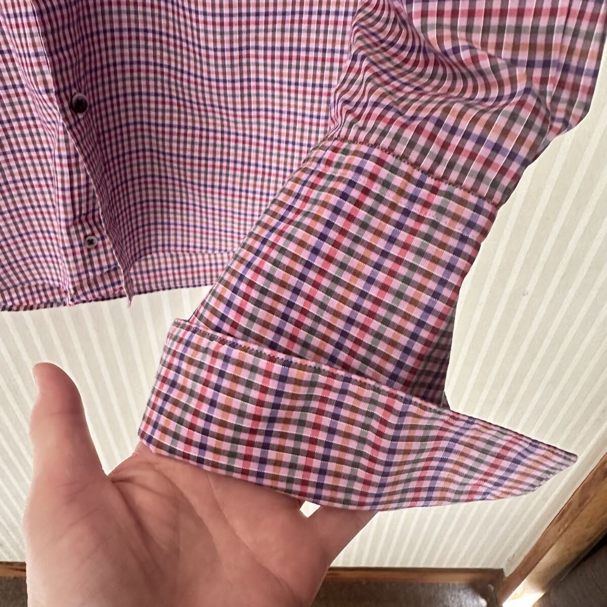 美品☆ポールスミス☆ PaulSmith☆L☆ほぼ新品未使用☆オシャレ長袖シャツ_画像6