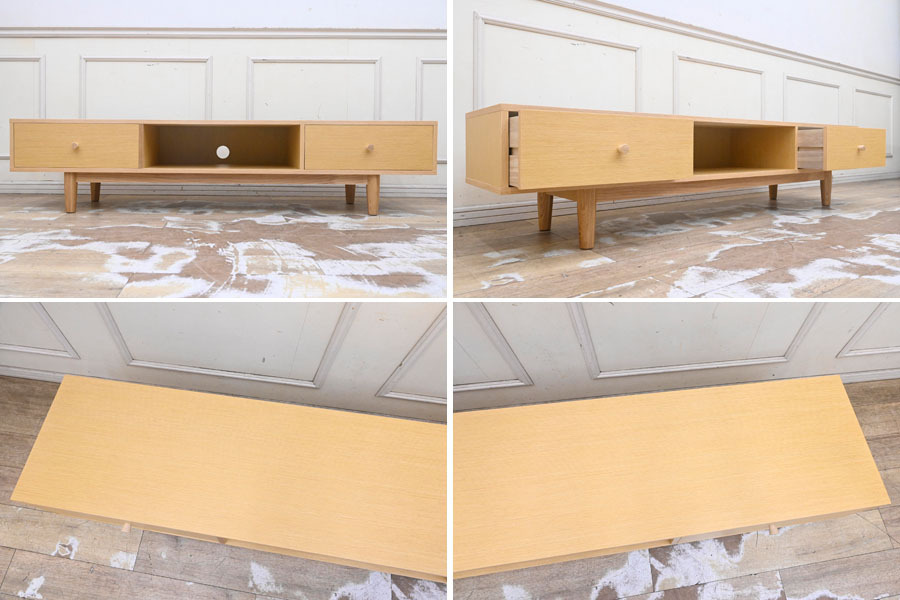 G252M モデルルーム展示超美品 azumaya テレビ臺(tái) テレビボード 180cm AVボード ローボード