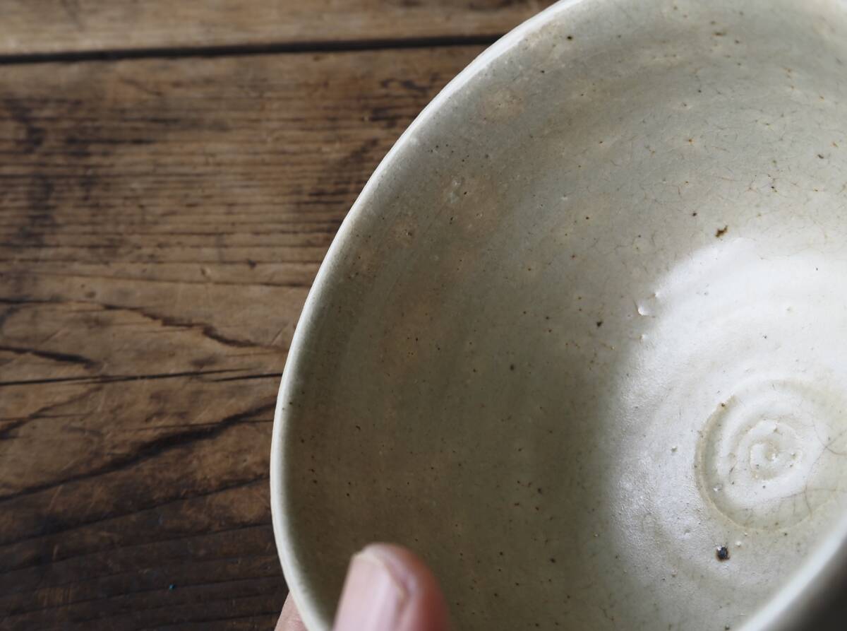 【OAN】 作家物 銘有 抹茶碗 骨董 古美術 古道具 民藝 古民藝 茶道具 懐石 古玩 鉄絵 在銘 E25922_画像5