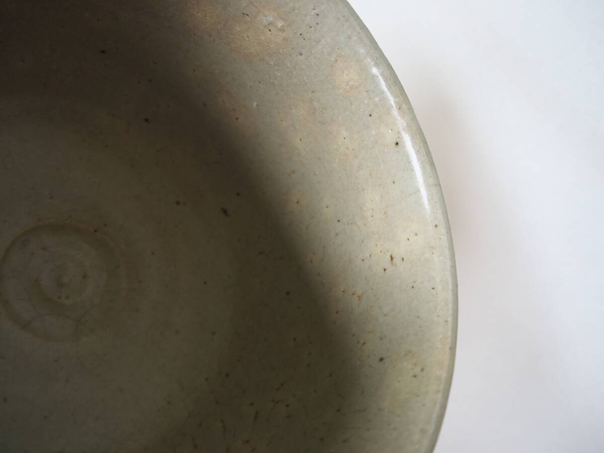 【OAN】 作家物 銘有 抹茶碗 骨董 古美術 古道具 民藝 古民藝 茶道具 懐石 古玩 鉄絵 在銘 E25922_画像9