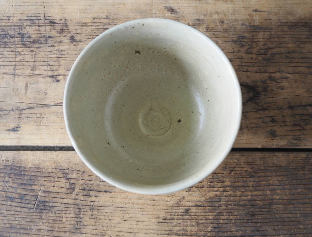 【OAN】 作家物 銘有 抹茶碗 骨董 古美術 古道具 民藝 古民藝 茶道具 懐石 古玩 鉄絵 在銘 E25922_画像4