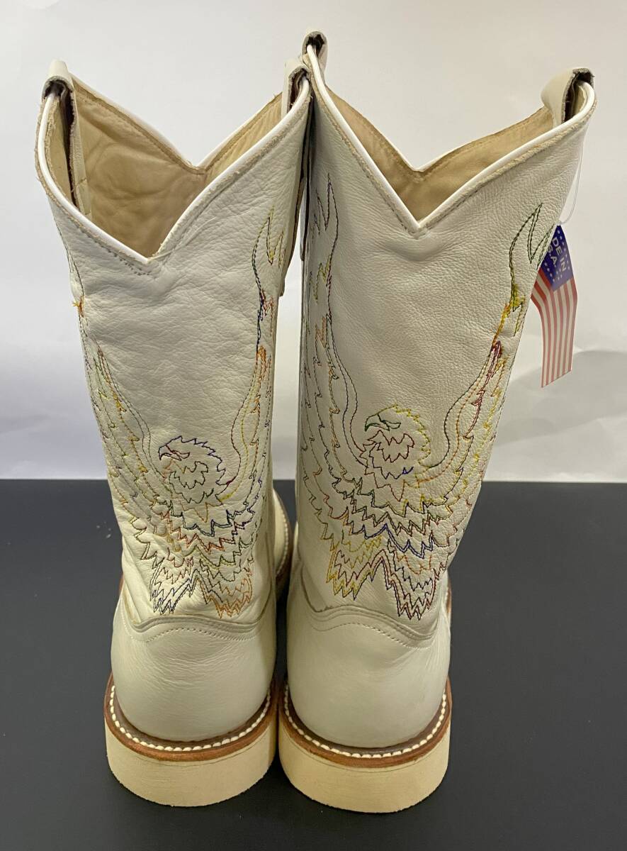 B136 1円～ 未使用 Friedson Brothers FINE BOOTS SIZE 8 1/2 フリードソンブラザーズ ウエスタンブーツ サイズ 8 1/2 BONE