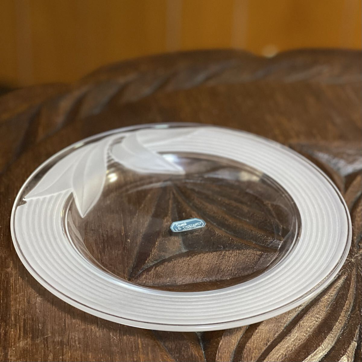 J.G.DURAND デュラン クリスタル デザート皿 6枚セット 20cm フランス製_画像2