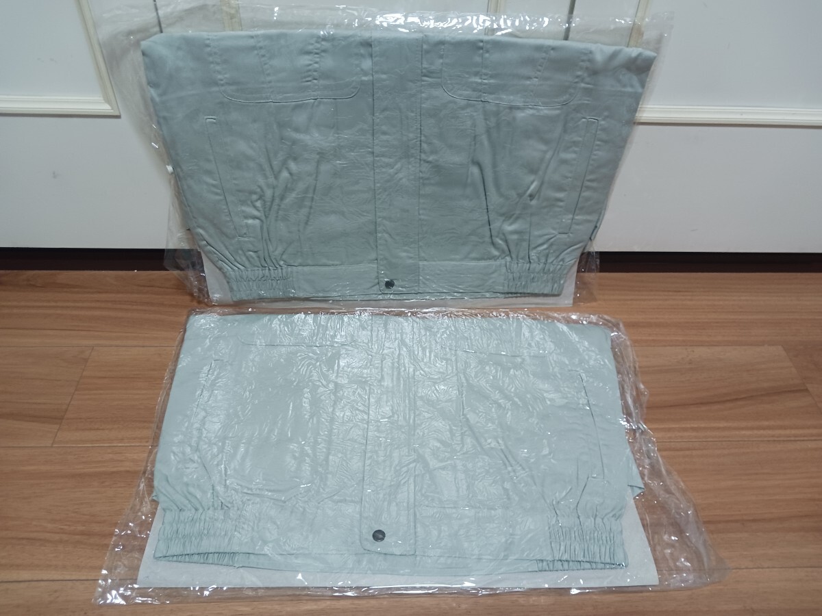 5235 TS DESIGN 藤和|作業ブルゾン16-2600|ストーングリーン|Lサイズ×2枚|新品|春夏|綿ポリ混紡|作業着|ジャンパージャンバー|TSデザイン_画像3