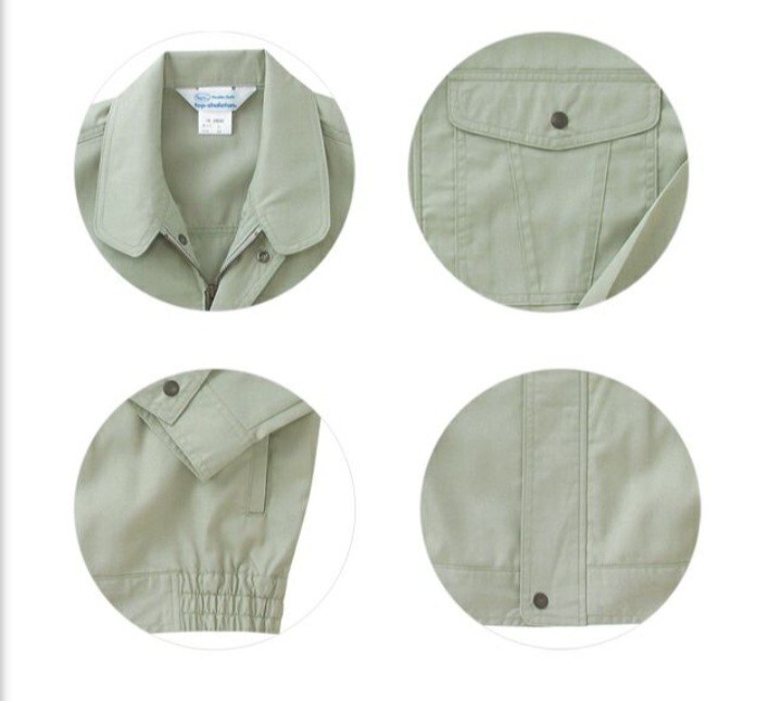 5228 TS DESIGN 藤和|作業ブルゾン16-2600|レイクグリーン|Lサイズ|新品未使用|春夏|綿ポリ混紡|作業着|ジャンパー ジャンバー|TSデザイン_画像5