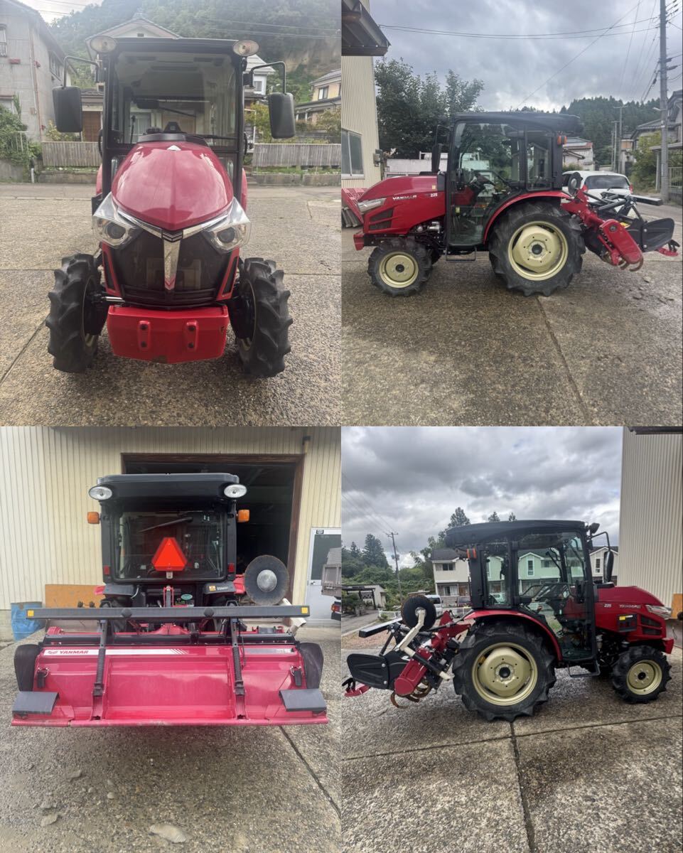 加茂市発 美品! ヤンマー トラクター YT225 215時間 EB15S キャビン 自動耕深 自動水平 現状販売 下取可_画像4