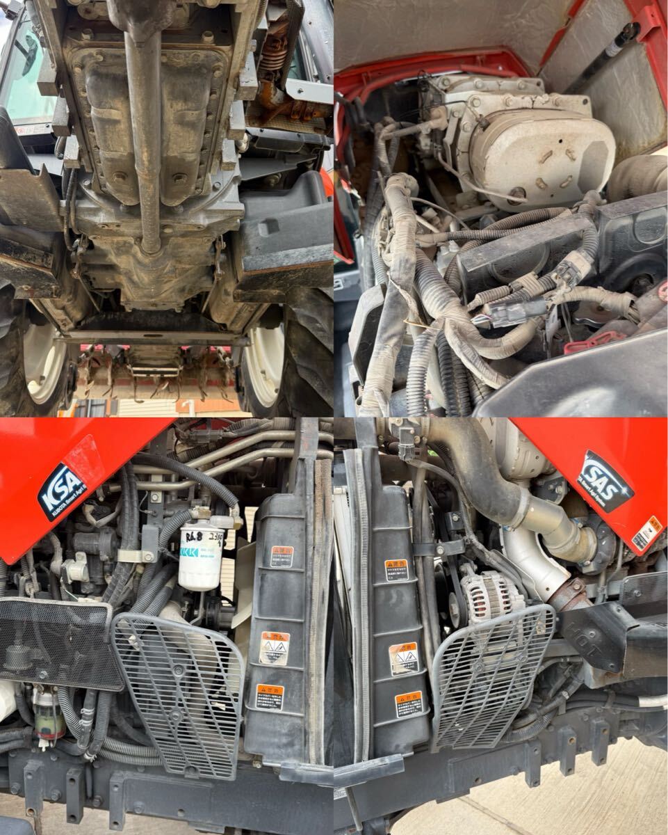 上越市発 クボタ トラクター MR77QMAXWUKPP 2439時間 LXR2010 77馬力 自動水平 現状販売 下取可 キャビン エアコン_画像6