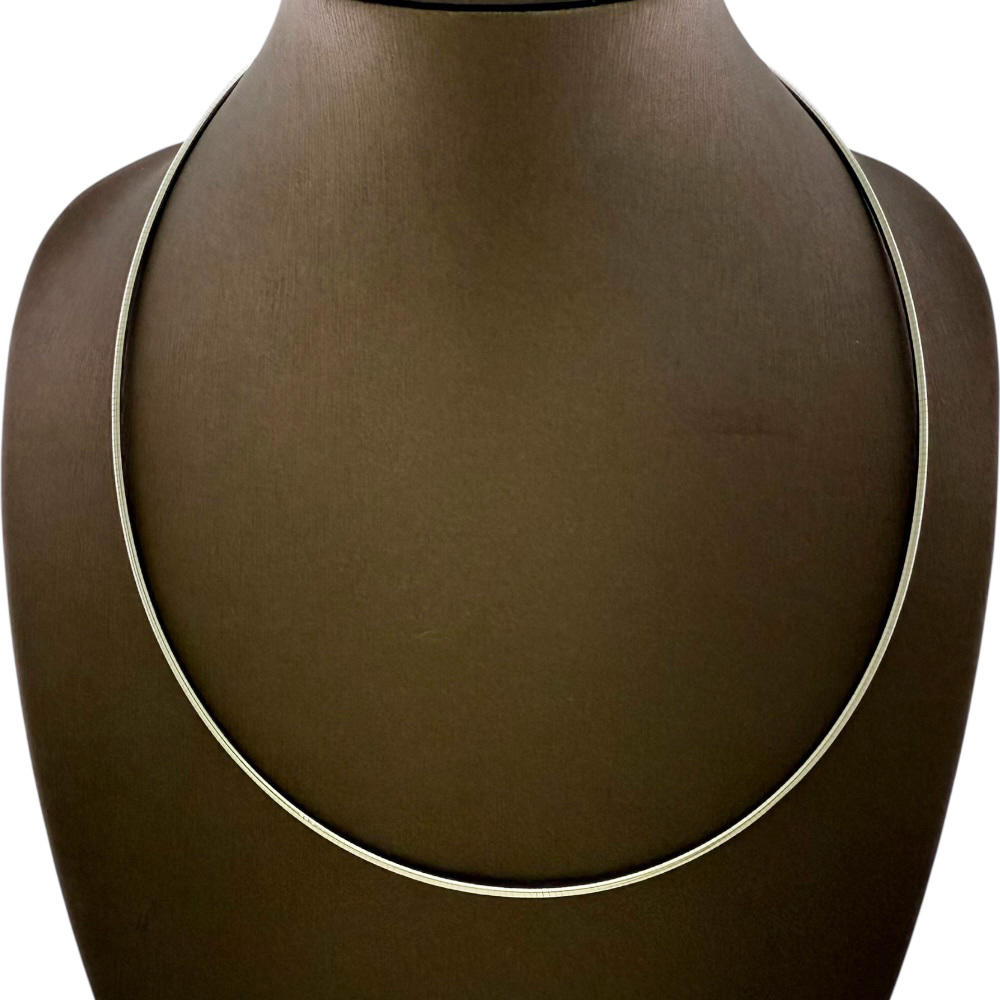  колье 18 золотой K18 белое золото женский б/у прекрасный товар 