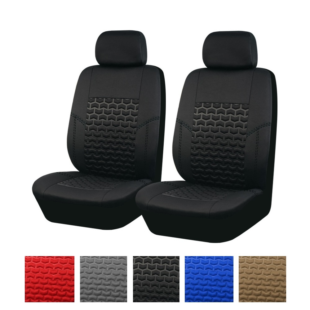 ダイハツ ミラ ジーノ L700系 L710系 シートカバー シートクッション 車 2025年モデル ポリエステル 運転席 助手席 前席セット 5色 AYG_画像1