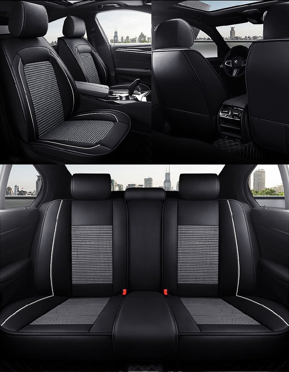 ハイエース 200系 トヨタ シートカバー 防水 車 2025年モデル レザー 前後席 5席セット 被せるだけ トヨタ 選べる5色 TANE D_画像5