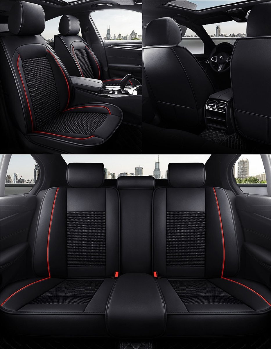 ハイエース 200系 トヨタ シートカバー 防水 車 2025年モデル レザー 前後席 5席セット 被せるだけ トヨタ 選べる5色 TANE D_画像4