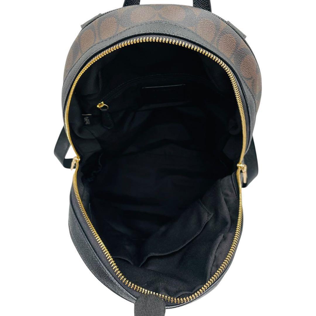 極美品 COACH コーチ リュック バックパック PVC ブラウン C5679_画像8
