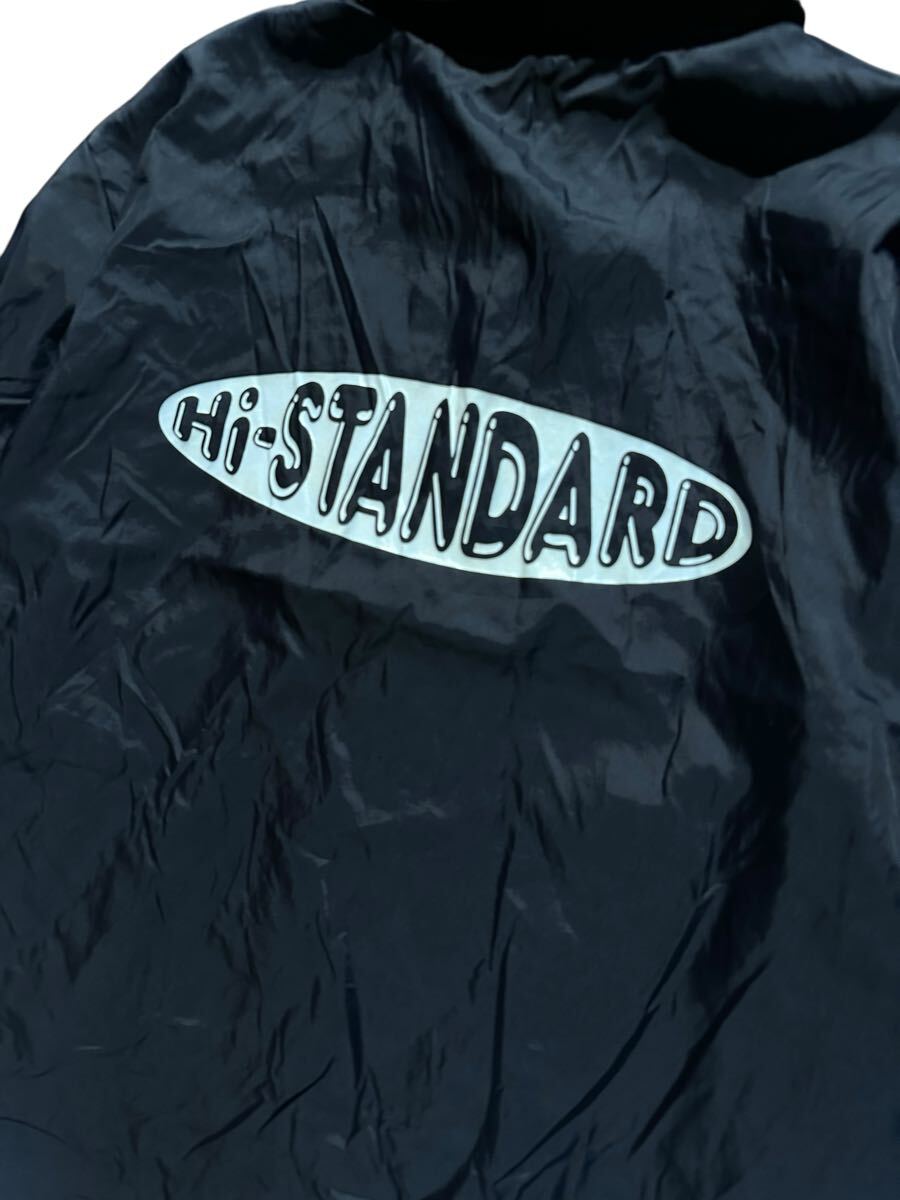 激レア！90年代 当時物！USA製 Hi Standard ken yokohama コーチジャケット ビンテージ ナイロンジャケット サイズL(XL)黒 ハイスタ _画像3