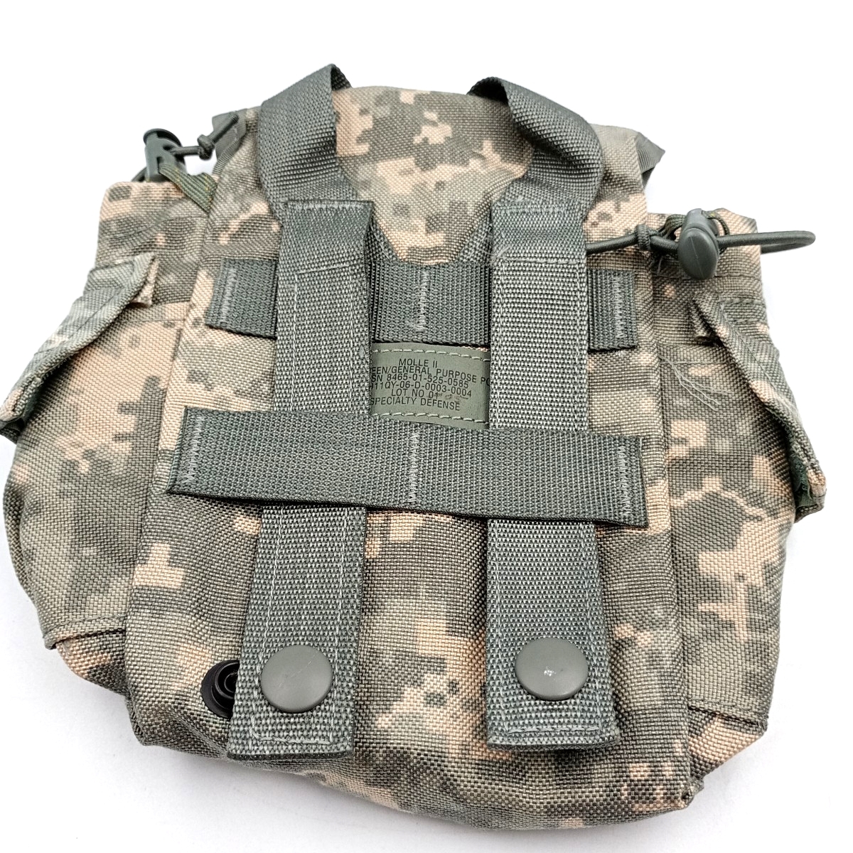 米軍放出品 1QTキャンティーンポーチ３個セット 状態色々 水筒ポーチ ミリタリー アウトドア サバゲー デジタル迷彩柄 _画像3