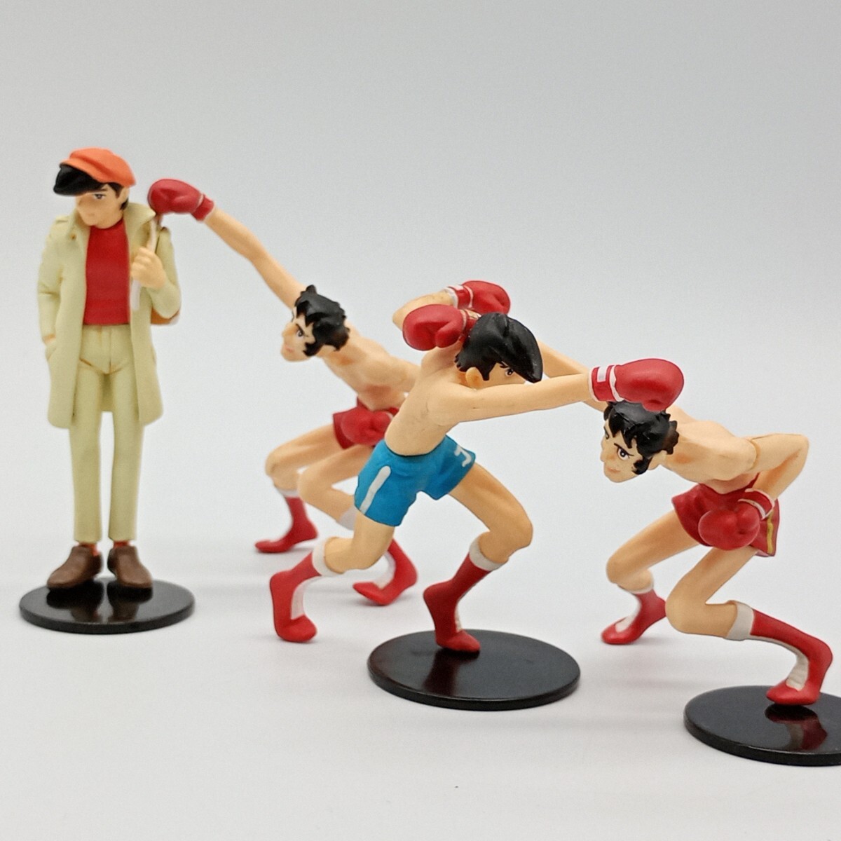【現状品】あしたのジョー SRファイティングコレクション 矢吹ジョー2種類 力石徹×2 トレーディングフィギュア ちばてつや _画像1
