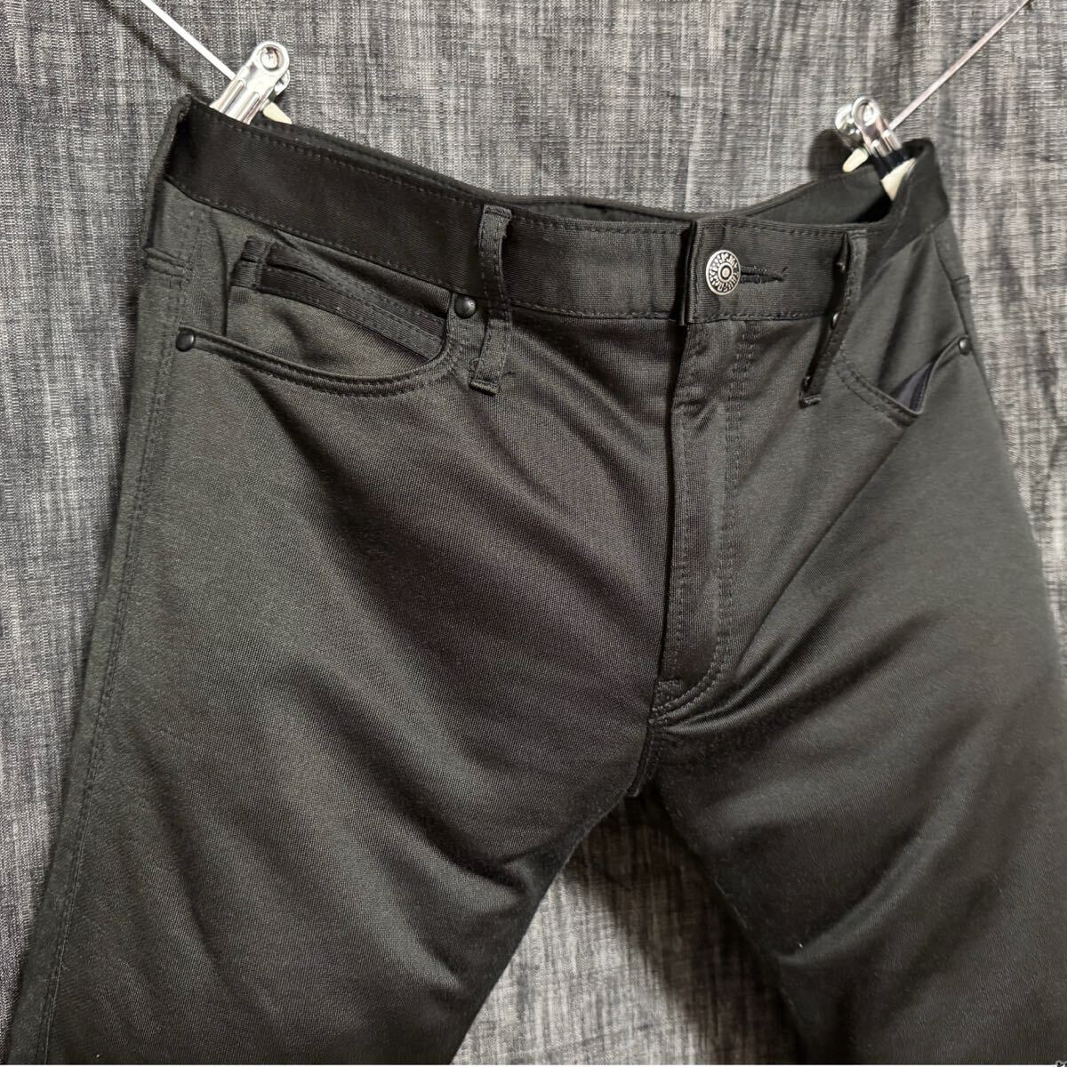 JIMMY TAVERNITI コットンポリエステルツイル　ブラックパンツ　黒_画像6