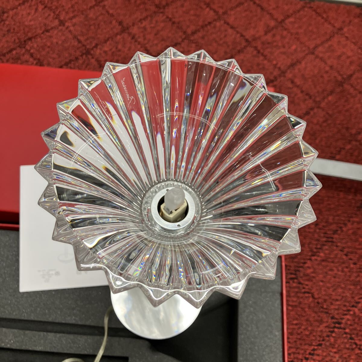 正規(guī)品 バカラ ミルニュイ テーブルランプ JETRO 動作確認済み 中古現(xiàn)狀品