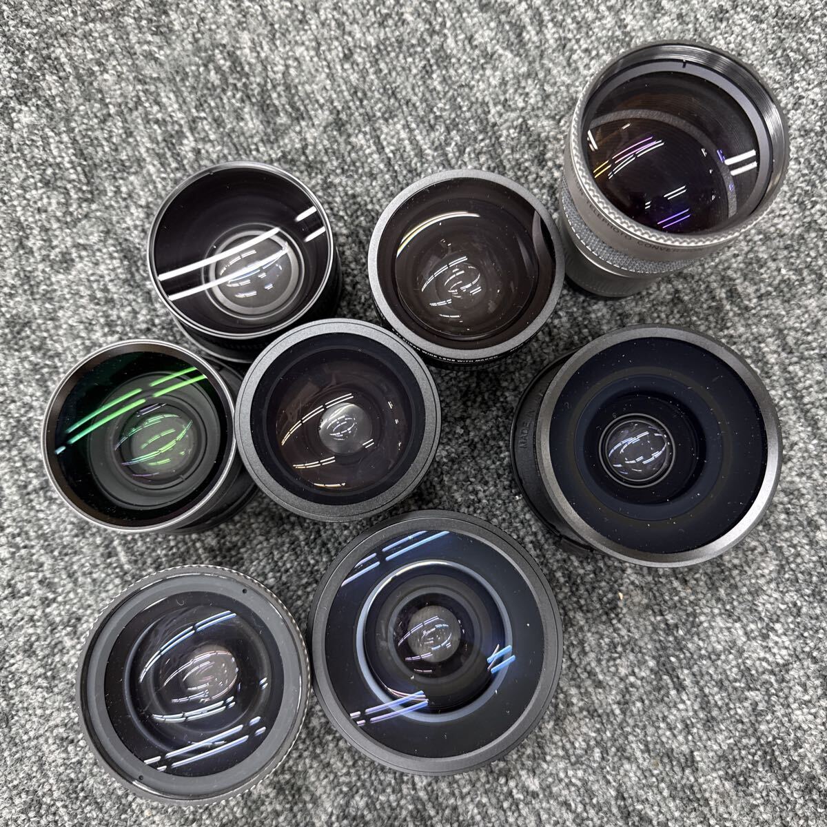 ▽1円〜 カメラレンズ コンバージョンレンズ まとめ売り 8点 RAYNOX SANYO Kenko Canon 詳細お写真で KB2280