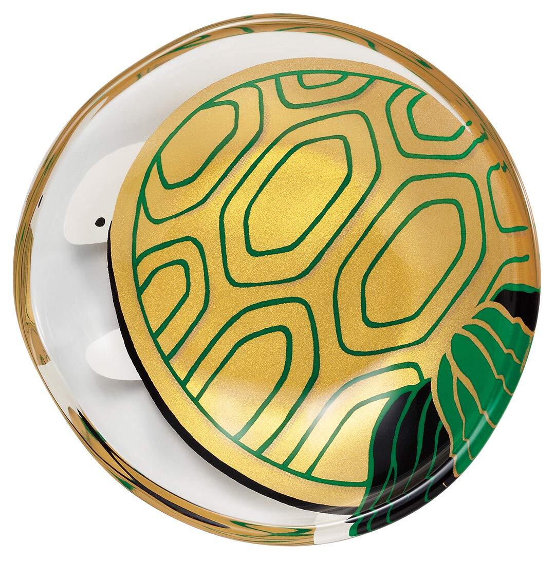 アデリア 小皿 ガラト めでたmono 福寿 亀 [丸皿/豆皿/直径約9cm ] 日本製 化粧箱入 誕生日 ギフト プレゼント 6032_画像1