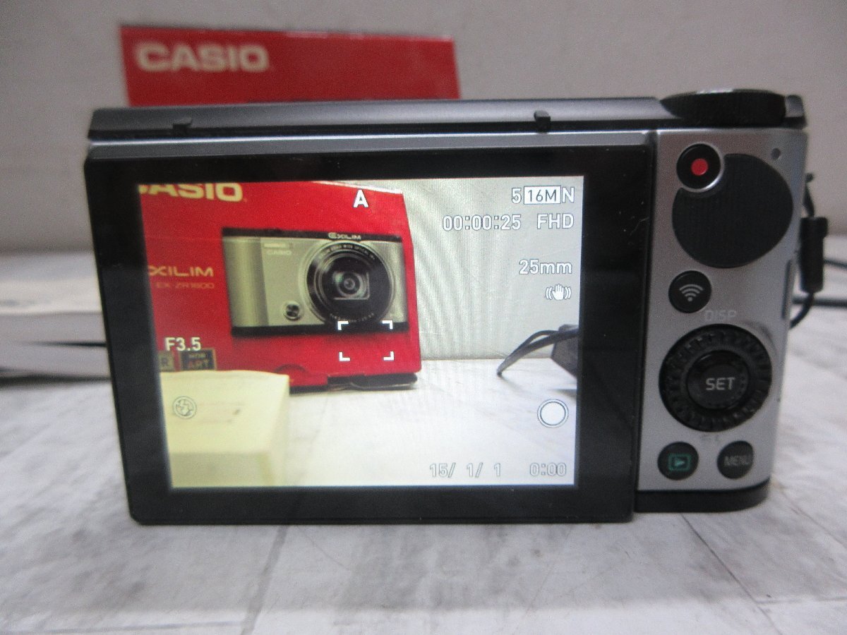 ｅ 1円　良品　動作品　カシオ CASIO EXILIM コンパクトデジタルカメラ EX-ZR1600 【星見】