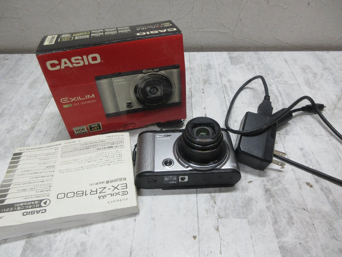 ｅ 1円　良品　動作品　カシオ CASIO EXILIM コンパクトデジタルカメラ EX-ZR1600 【星見】